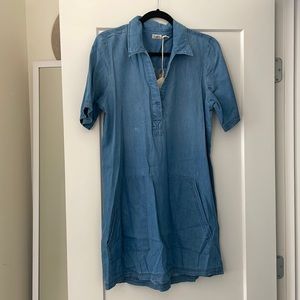 faherty brand denim popover dress